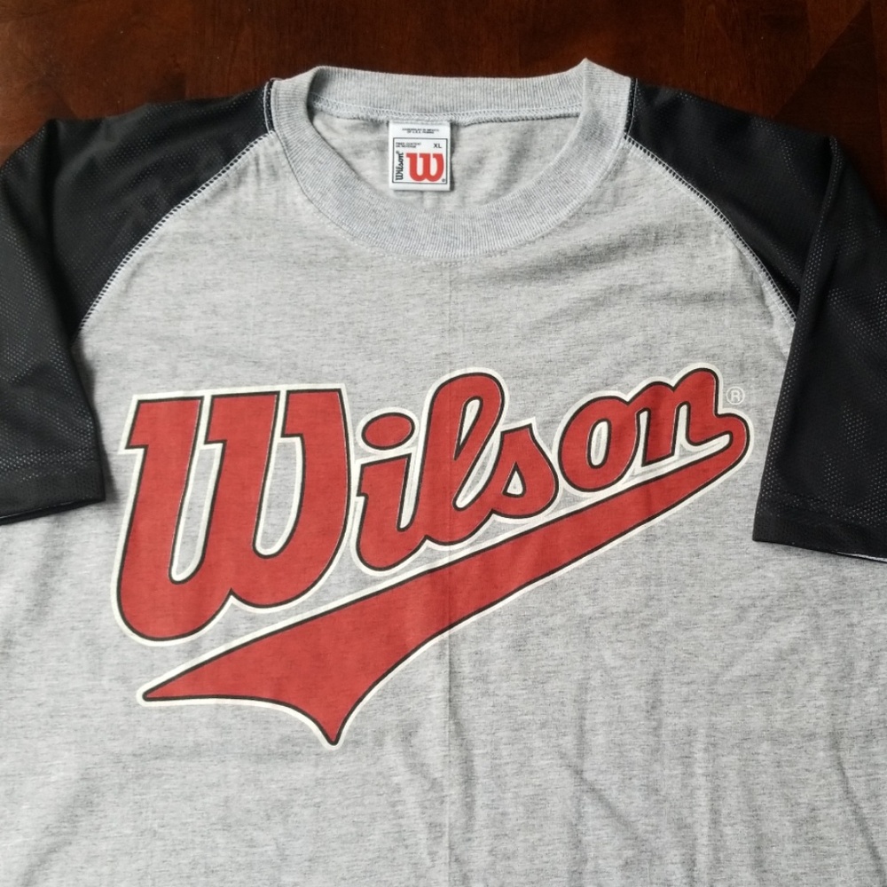 Vintage New Wilson Athletic Cotton & Mesh Shirt